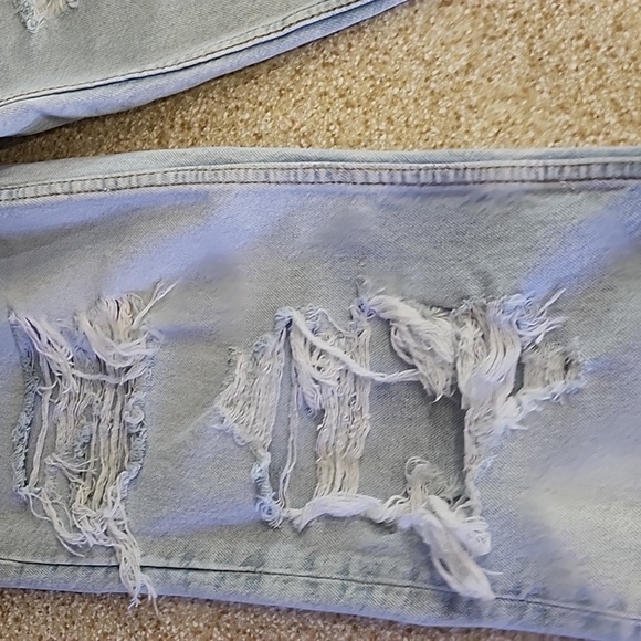 90's Boyfriend High Waist Button Fly Deconstructed Size 0 - Picture 4 of 12